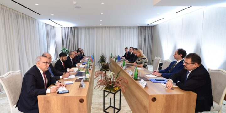 İqtisadiyyat naziri Avropa İttifaqının energetika məsələləri üzrə komissarı ilə görüşüb