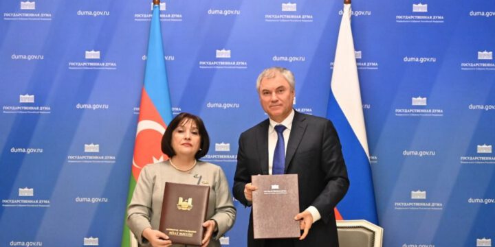 Azərbaycan parlamenti ilə Rusiya Dövlət Duması arasında Anlaşma Memorandumu imzalanıb