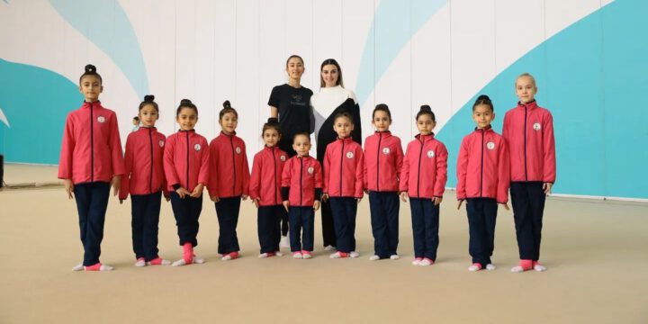 Milli Gimnastika Arenasında Şağan və Hövsandan olan gənc gimnastların toplanışı keçirilir