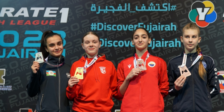 Azerbaijani karate fighters claim six medals at Fujairah 2023