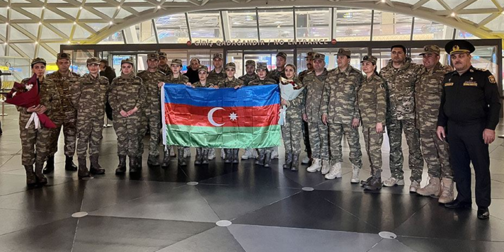 Türkiyəyə ezam olunan hərbi tibb personal Azərbaycana qayıdıb