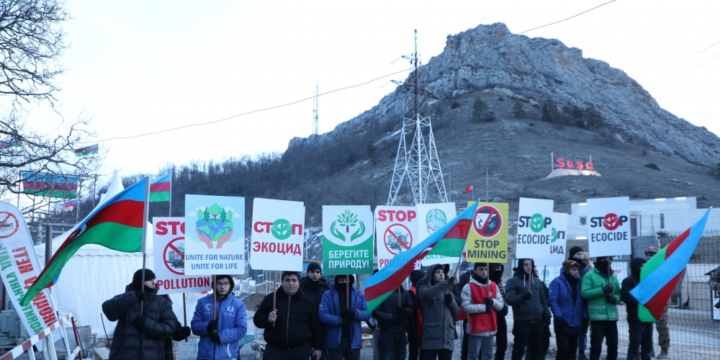 Peaceful protests of Azerbaijani eco-activists on Lachin–Khankendi road enter 56th day