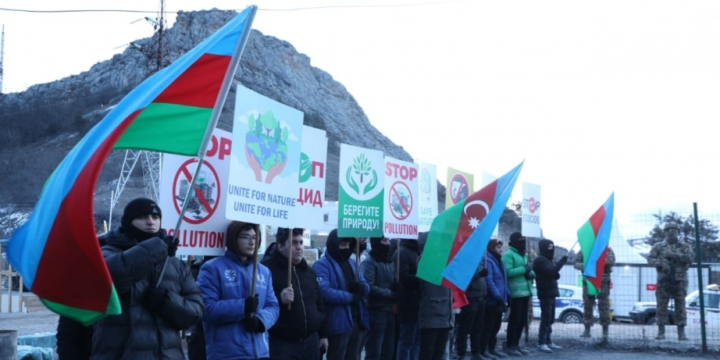 Peaceful protests of Azerbaijani eco-activists on Lachin–Khankendi road enter 57th day