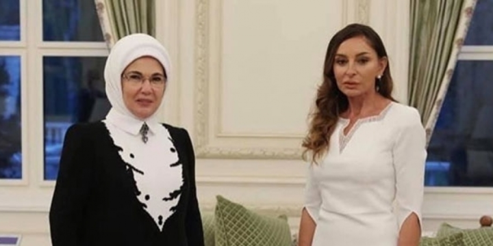 First Lady of Turkiye Emine Erdogan thanks Azerbaijani First Vice-President Mehriban Aliyeva for condolences