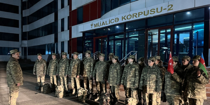 Group of Azerbaijani military medical personnel leaves for Turkiye