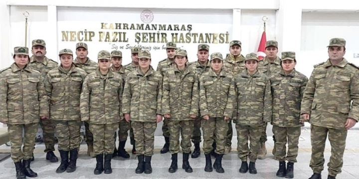 Azerbaijani military medics arrive in Kahramanmaras