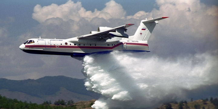 Russia’s Be-200 amphibious plane arrives in earthquake-hit Turkiye