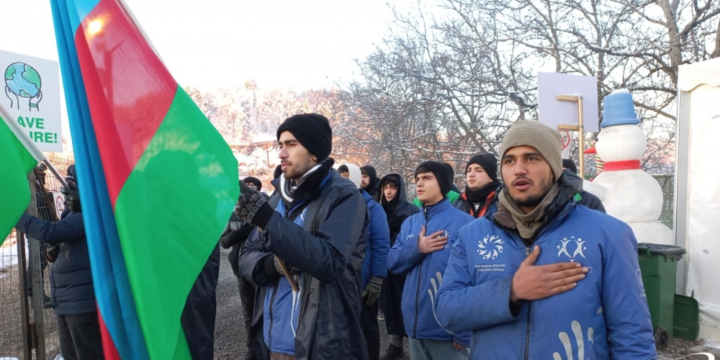 Peaceful protest of Azerbaijani eco-activists on Lachin–Khankendi road enters 64th day