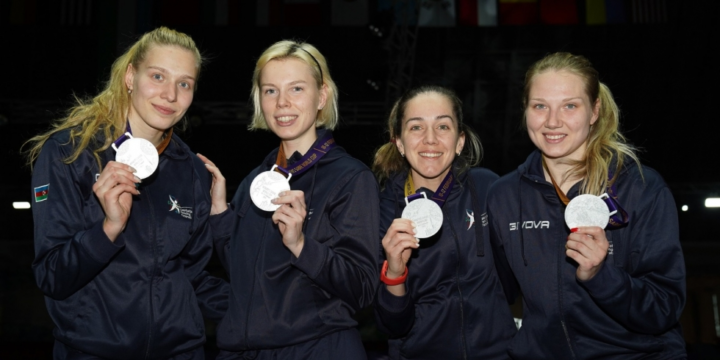 Azerbaijani fencing team claim silver in Tashkent Women`s Sabre Fencing World Cup