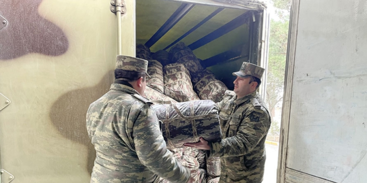 Azerbaijan Defense Ministry sends another batch of aid to quake-hit Türkiye