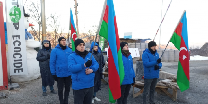 Peaceful protest of Azerbaijani eco-activists on Lachin–Khankendi road enters 66th day