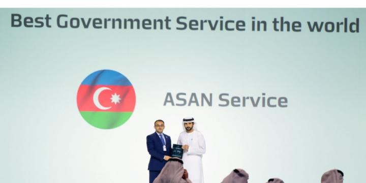 “ASAN xidmət” “Dünyanın Ən Qabaqcıl Dövlət Xidməti” mükafatına layiq görülüb