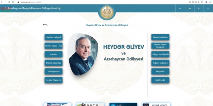 “Heydər Əliyev və Azərbaycan ədliyyəsi” elektron məlumat platformasının təqdimatı keçirilib