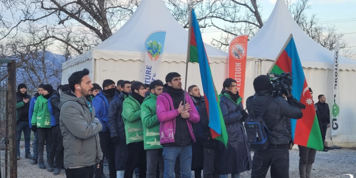 Peaceful protests of Azerbaijani eco-activists on Lachin–Khankendi road enter 72nd day