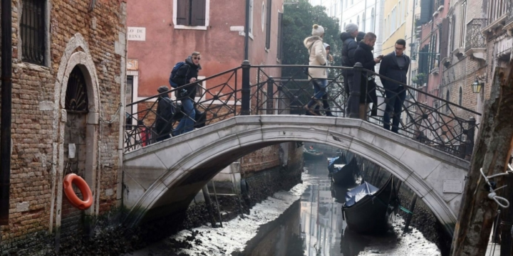 Italy faces new drought alert as Venice canals run dry