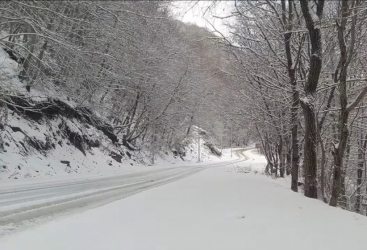 Qaxda qar örtüyünün hündürlüyü 46 santimetrə çatıb