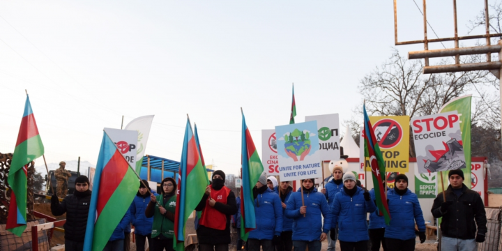 Peaceful protest of Azerbaijani eco-activists on Lachin–Khankandi road enters 52nd day