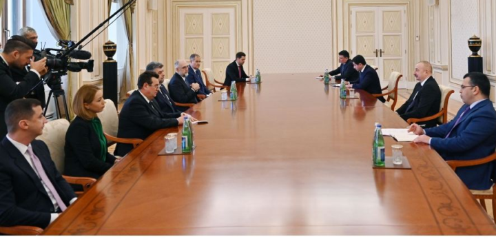 Azərbaycan Prezidenti İlham Əliyev Rumıniya Parlamentinin nümayəndə heyətini qəbul edib