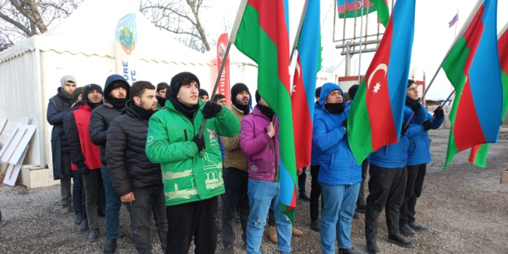 Peaceful protest of Azerbaijani eco-activists on Lachin–Khankendi road enters 78th day