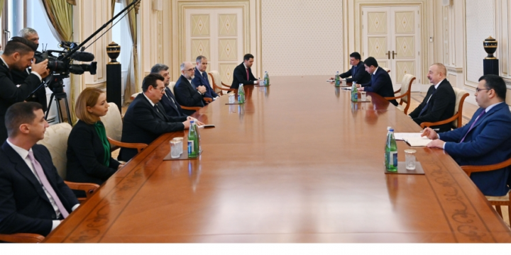 President Ilham Aliyev received delegation of Parliament of Romania