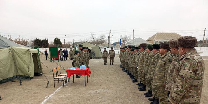 Səfərbərlik təminat bazasında komanda-qərargah təlimi keçirilib