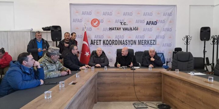 Hatayda yerləşən Koordinasiya Mərkəzində toplantı keçirilib