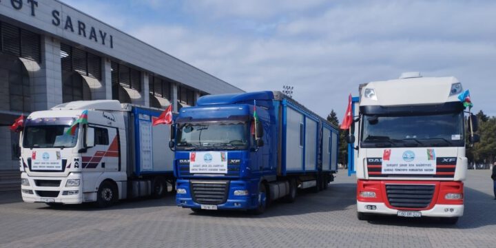 Sumqayıtdan Türkiyəyə növbəti humanitar yardım göndərilib