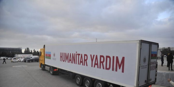Birinci xanım Mehriban Əliyevanın göstərişi ilə Heydər Əliyev Fondu Türkiyənin zəlzələ bölgəsinə humanitar yardım göndərib 
