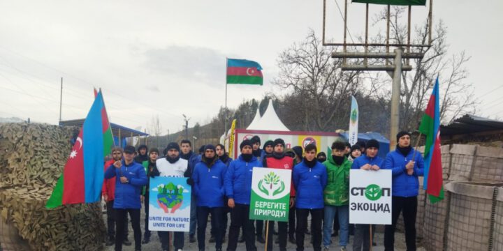 Peaceful protest of Azerbaijani eco-activists on Lachin–Khankendi road enters 86th day