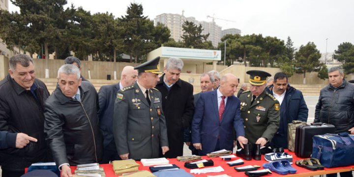 Hərbi liseydə orta ümumtəhsil məktəblərinin hərbi rəhbərləri ilə toplantı keçirilib