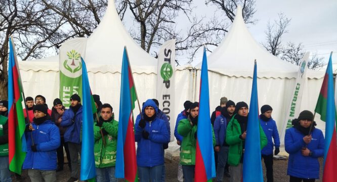 Peaceful protest of Azerbaijani eco-activists on Lachin–Khankendi road enters 87th day