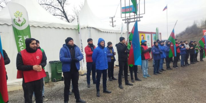 Peaceful protest of Azerbaijani eco-activists on Lachin–Khankendi road enters 88th day