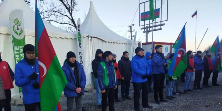 Peaceful protest of Azerbaijani eco-activists on Lachin–Khankendi road enters 89th day