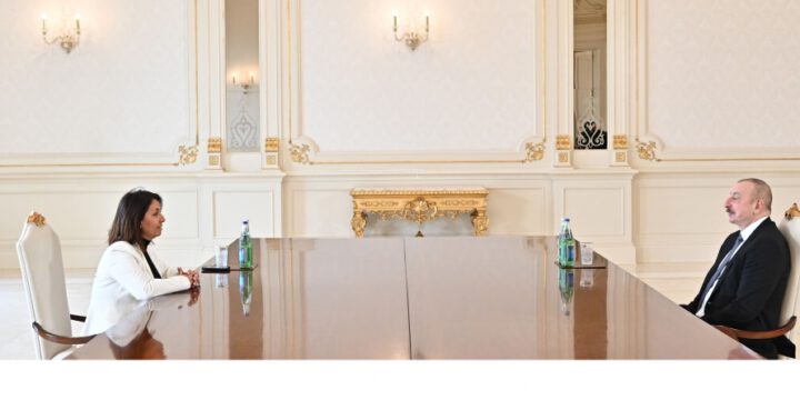 Prezident İlham Əliyev İsrailin kəşfiyyat nazirini qəbul edib