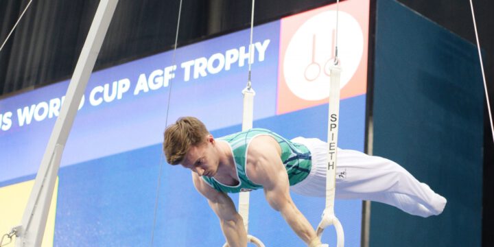 Azerbaijan`s Simonov takes rings gold at World Cup in Baku