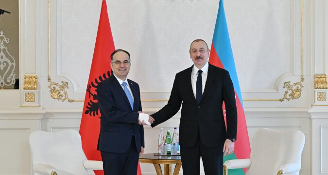 President Ilham Aliyev met with President of Albania Bajram Begaj