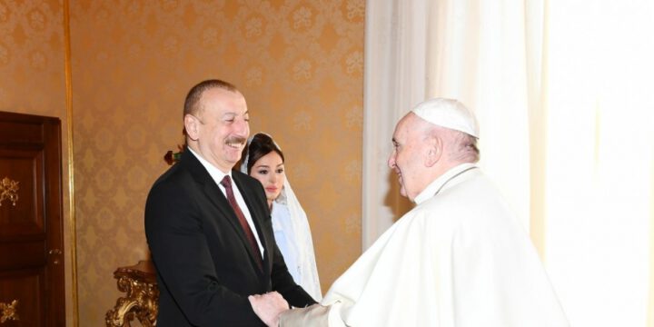 President Ilham Aliyev thanks Pope Francis for his constant high praise of Azerbaijan’s multicultural environment