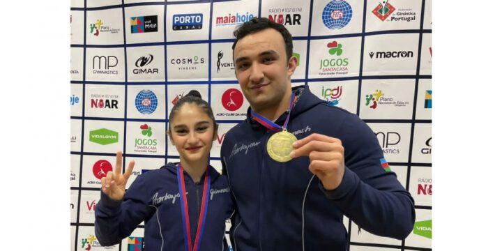 Azerbaijani mixed pair take gold at 2023 Maia ACRO World Cup