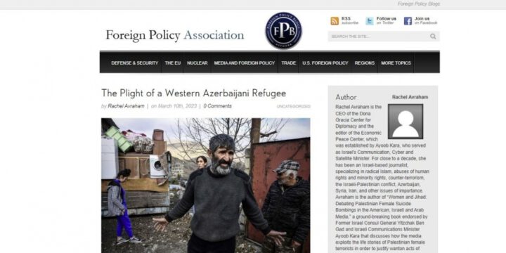 Plight of a Western Azerbaijani refugee in US media spotlight