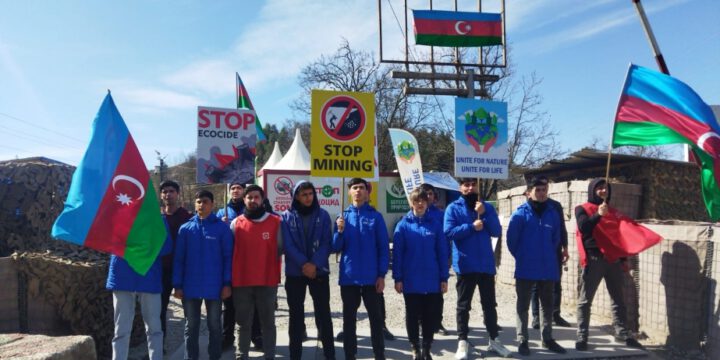 Peaceful protest of Azerbaijani eco-activists on Lachin–Khankendi road enters 93rd day