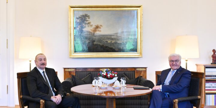 President Ilham Aliyev held one-on-one meeting with President of Germany Frank-Walter Steinmeier in Berlin