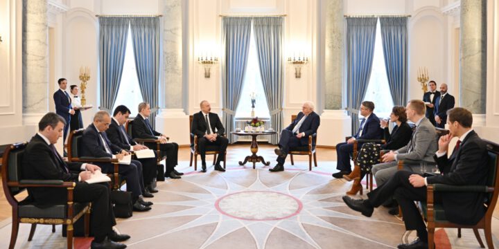 President Ilham Aliyev held expanded meeting with President of Germany Frank-Walter Steinmeier in Berlin