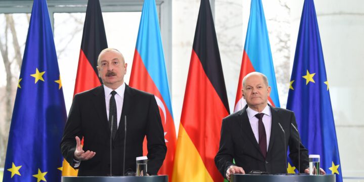 President of Azerbaijan, Chancellor of Germany held joint press conference