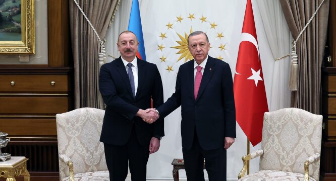 President Ilham Aliyev held meeting with President of Türkiye Recep Tayyip Erdogan