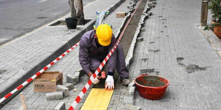 Bakıda küçə və prospektlərinin abadlaşdırılması üzrə işlər davam etdirilir
