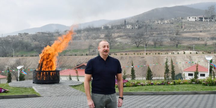 The head of state lit Novruz bonfire in Talish village and congratulated the people of Azerbaijan on the occasion of the holiday