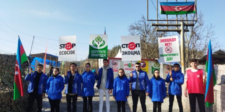 Peaceful protest of Azerbaijani eco-activists on Lachin–Khankendi road enters 107th day