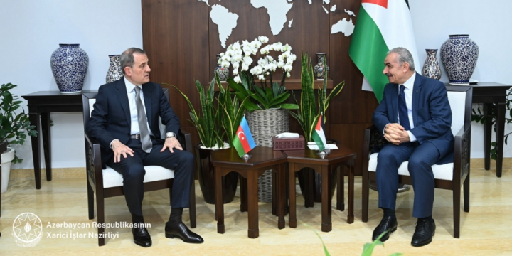 Azerbaijani Foreign Minister meets with Prime Minister of State of Palestine