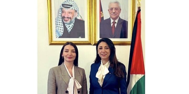 Leyla Abdullayeva Fələstinin Fransadakı səfiri ilə görüşüb