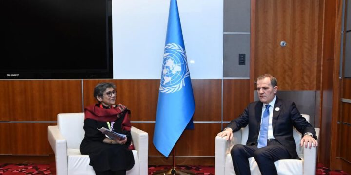 Ceyhun Bayramov BMT baş katibinin müavinini Ermənistanın təxribatları barədə məlumatlandırıb